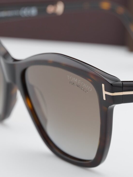 Tom Ford Lucia FT1087 52H Cat Eye Sunglasses – Havana / Brown main image 9